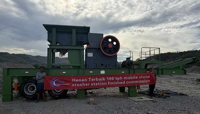 Henan Terbaik 100 TPH Mobile Stone Crusher Station Successfully Commissioned in the Philippines